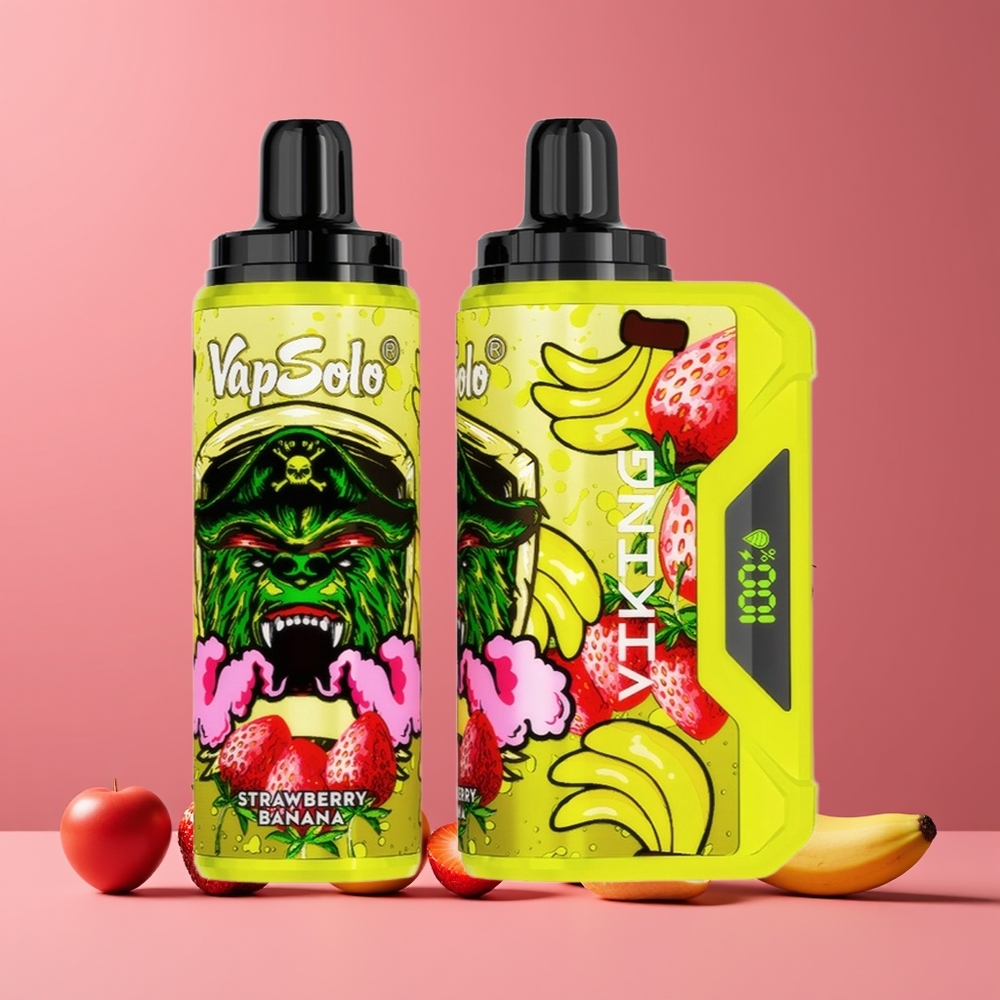 Fraise Banane VapSolo VIKING 12000 Puffs Belgique Grossiste 22ml Type-C