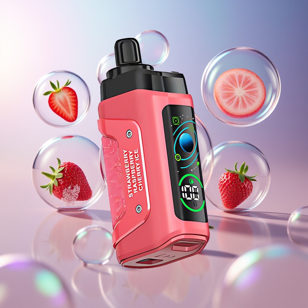 Fraise Cerise Glacée Razz Bar 45000 Puffs Belgique Grossiste 20 mg/ml Type-C