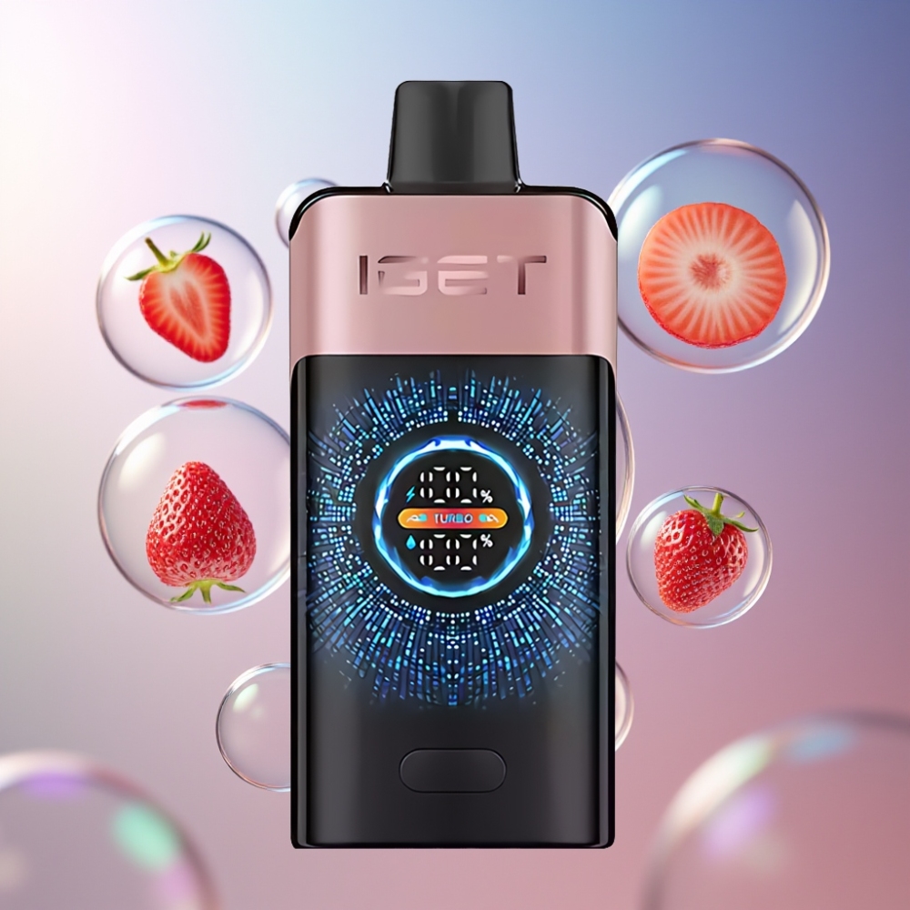 Fraise Chupa Chups IGET ONE 12000 Puffs Belgique Grossiste 2700 mAh Écran Courbe Couleur