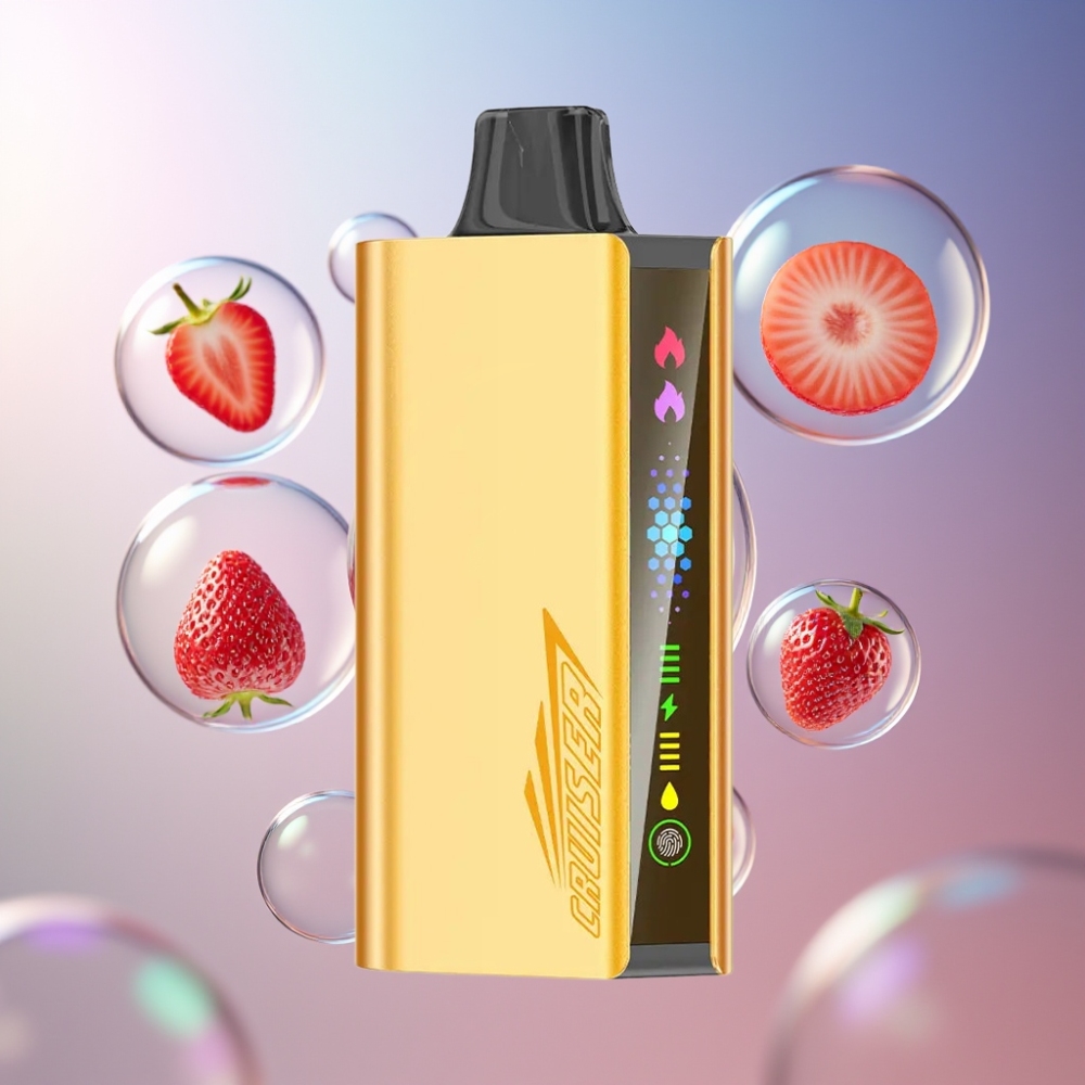 Fraise Chupa Chups JNR Cruiser 12000 Puffs Belgique Grossiste 25ml E-liquide et Dual Mesh Coil