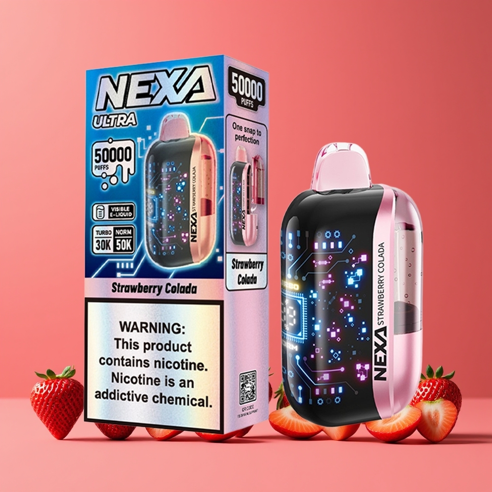 Fraise Colada NEXA Ultra 50000 Puffs Belgique Grossiste 20ml 800mAh