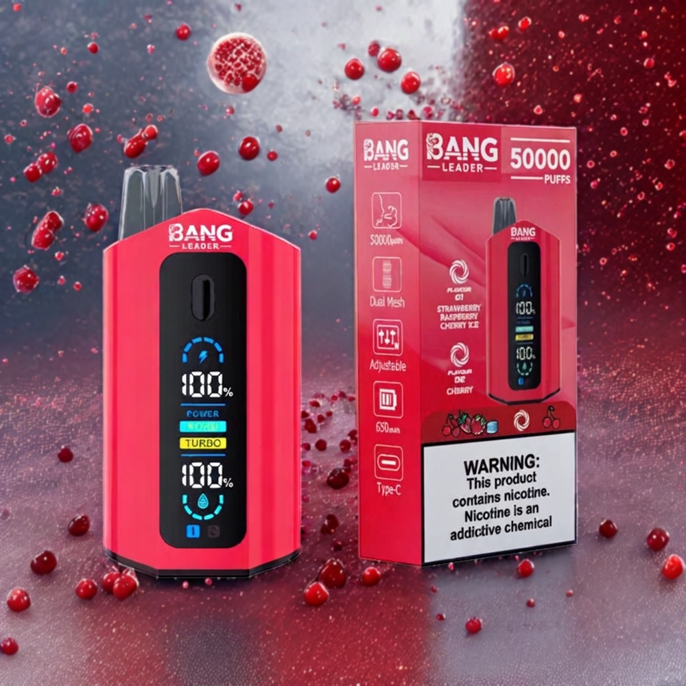 Fraise Framboise Cerise Glace Cerise Bang Leader 50000 Puffs Belgique Grossiste 36ml Type-C