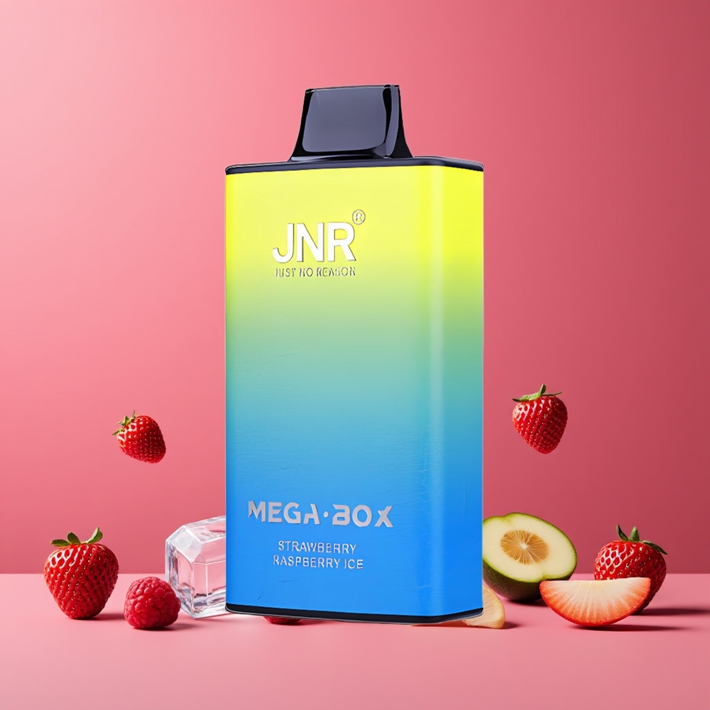 Fraise Framboise Glacée JNR Mega Box 25000 Puffs Belgique Grossiste 30ml E-liquid 850mAh