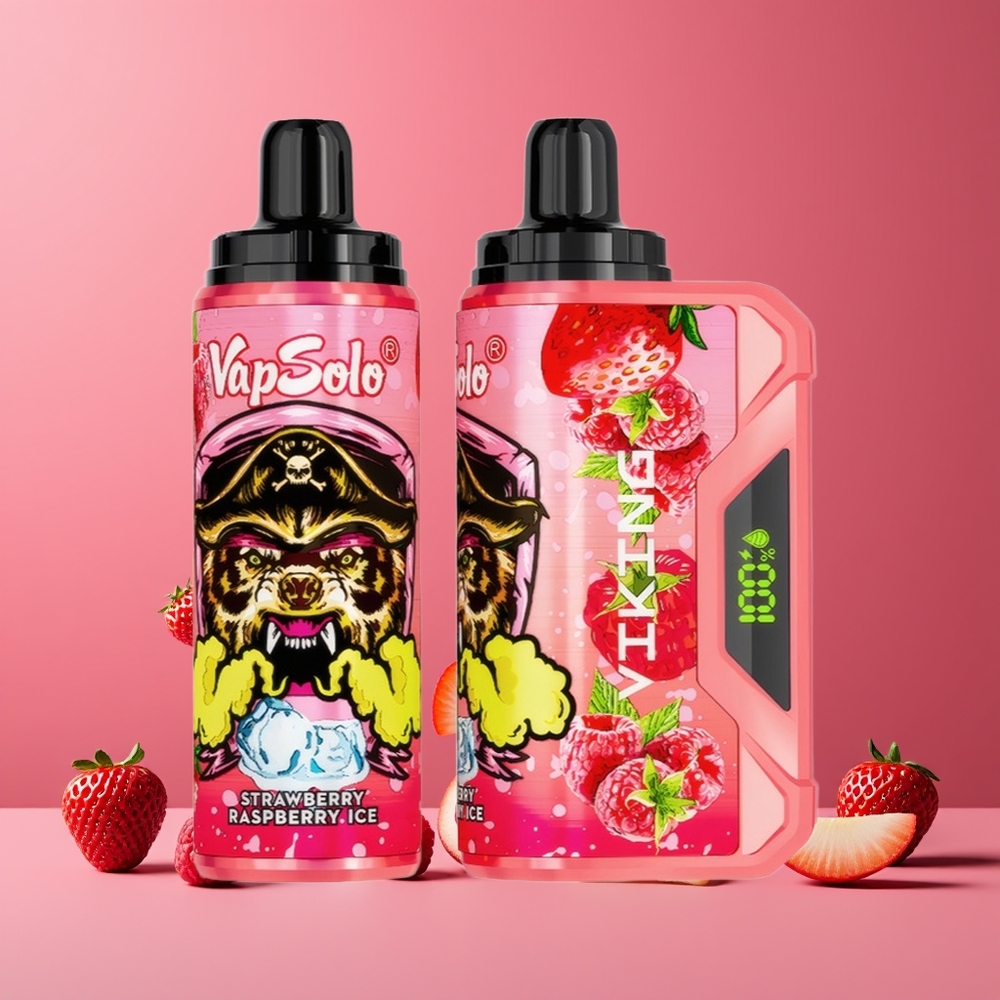 Fraise Framboise Menthe VapSolo VIKING 12000 Puffs Belgique Grossiste 22ml Type-C