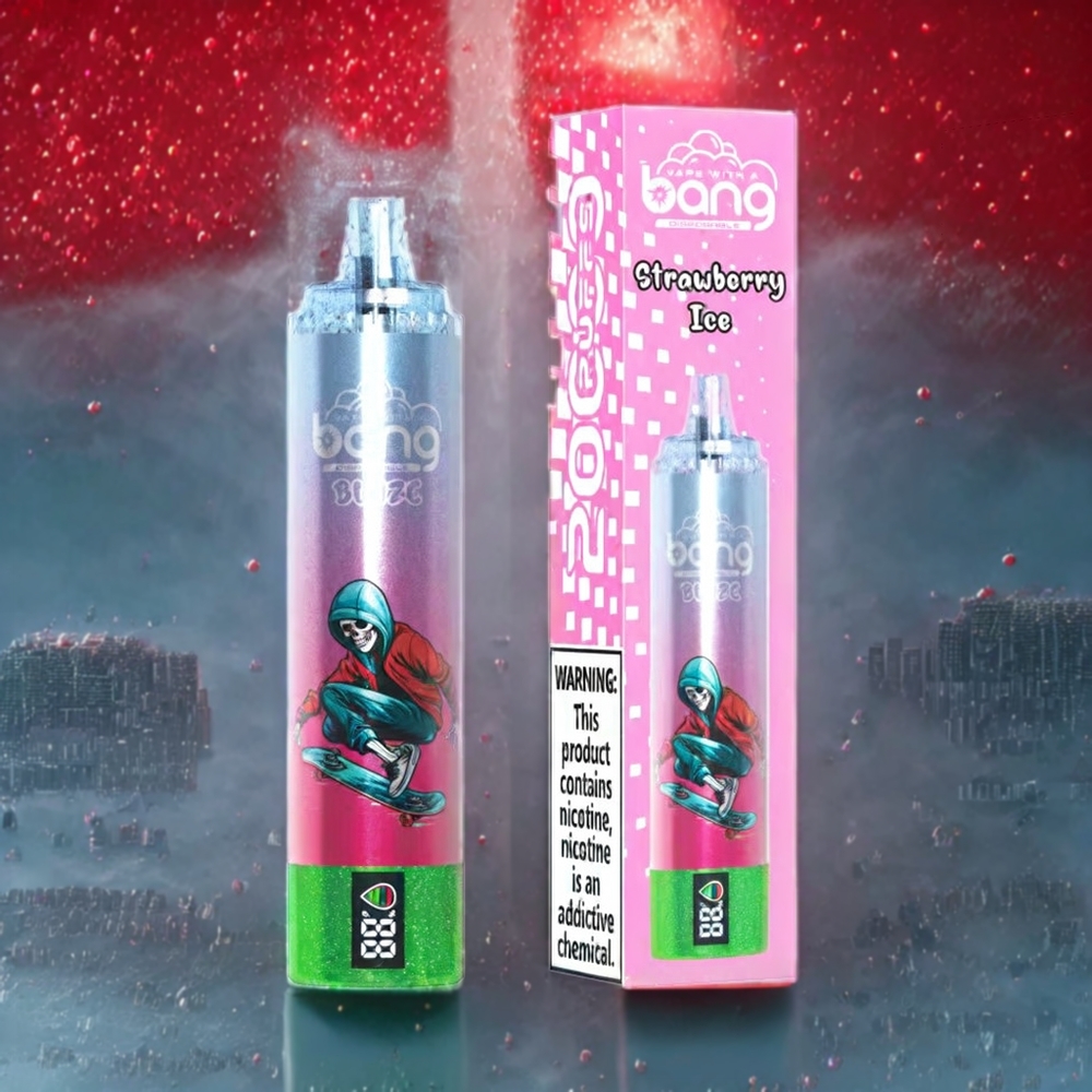 Fraise Glace Bang Blaze Tornado 20000 Puffs Belgique Grossiste Type-C Airflow