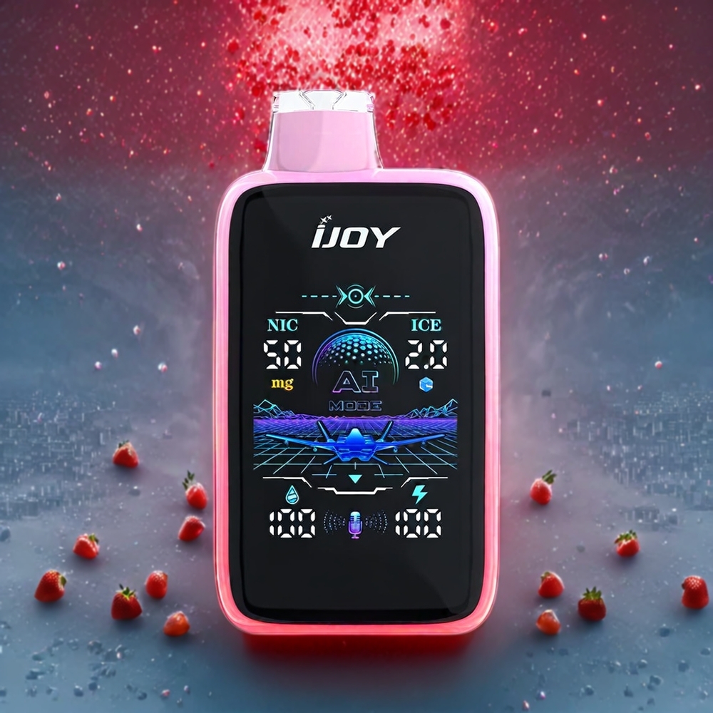 Fraise Glace IJOY Uranus Mate 40000 Puffs Belgique Grossiste ICE2 1100MAH