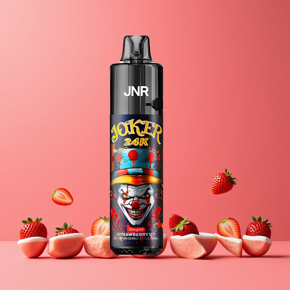 Fraise Glace JNR Joker 24000 Puffs 2 Nicotine 24000 Bouffées Belgique Grossiste Type-C Charging
