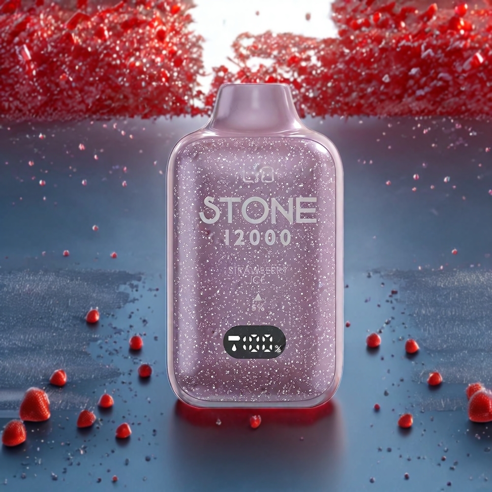 Fraise Glace LIO Stone 12000 Puffs Belgique Grossiste 18ML 30mg/50mg