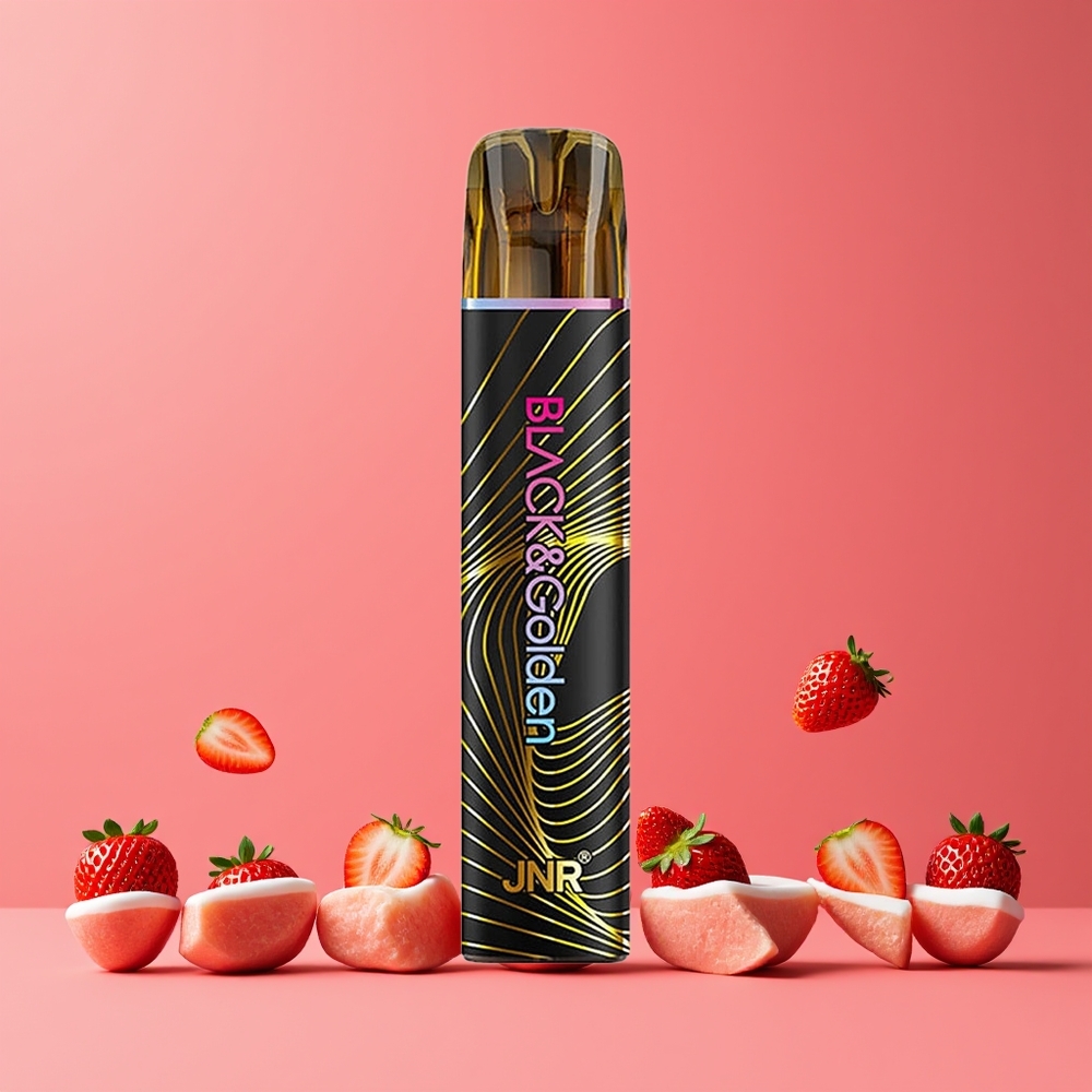 Fraise Glacée JNR BlackGolden 800 Puffs Belgique Grossiste 550mAh 2 Nicotine