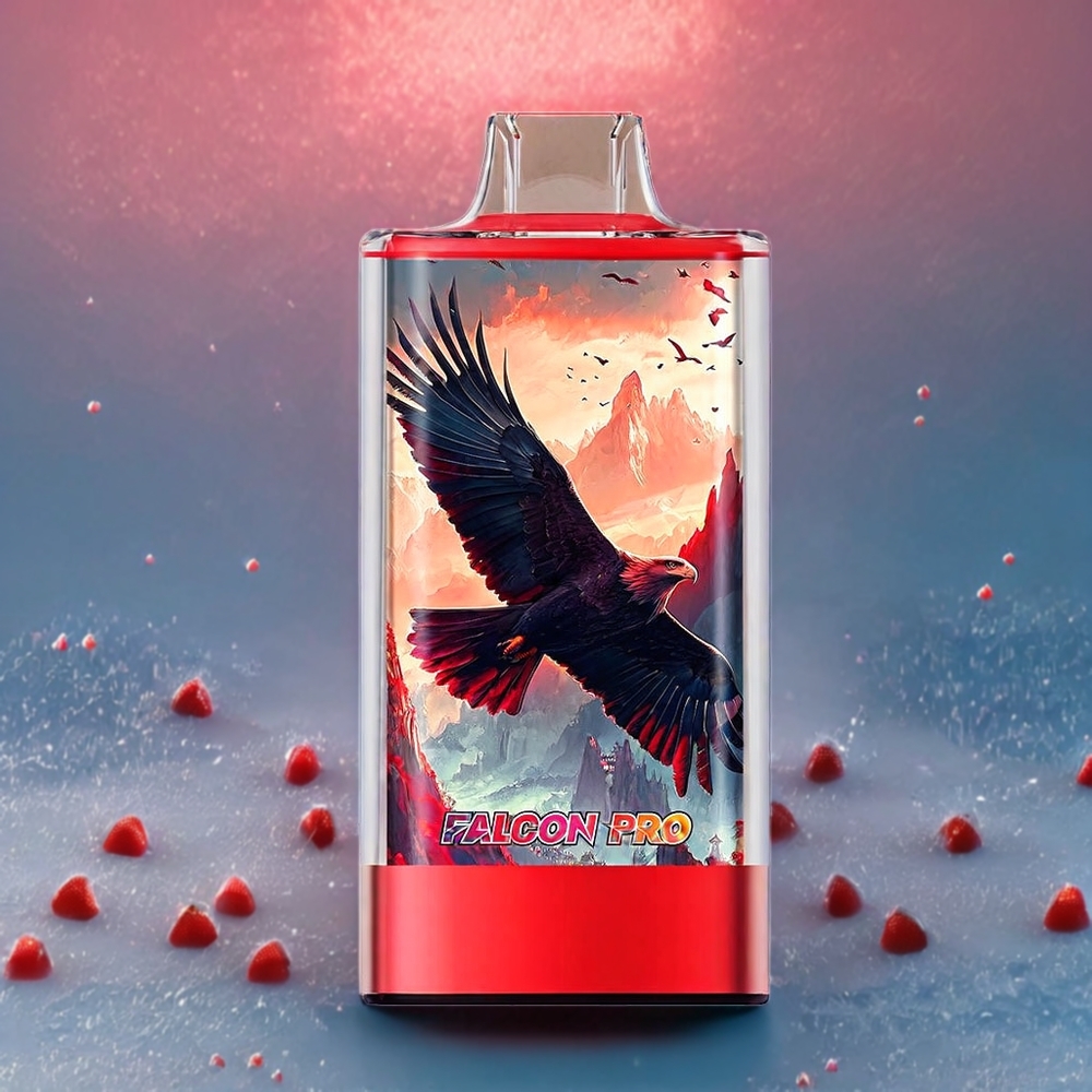 Fraise Glacée JNR Falcon Pro 28000 Bouffées Belgique Grossiste 30ml Ecran Intelligent