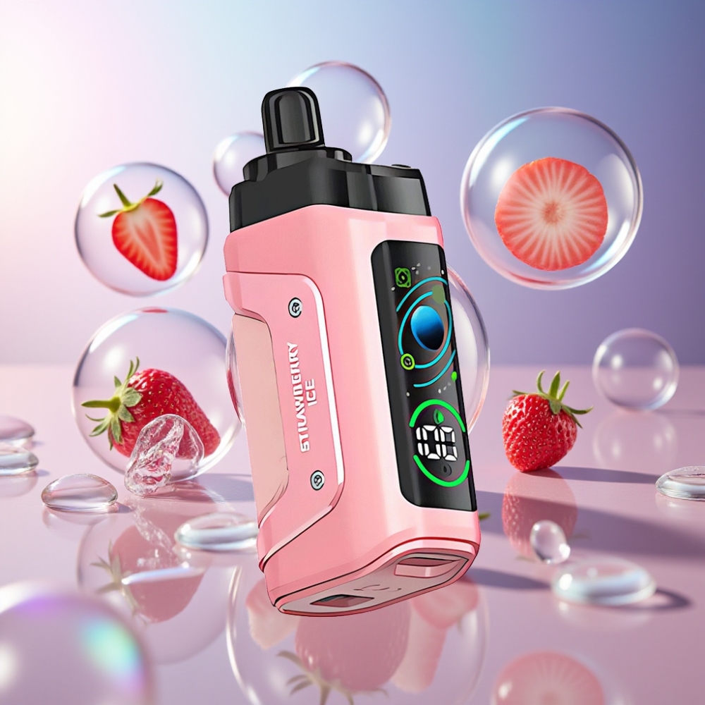 Fraise Glacée Razz Bar 45000 Puffs Belgique Grossiste 10 Ohm Mesh 650 Mah