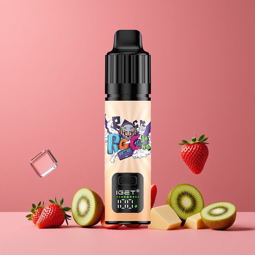 Fraise Kiwi Glacé IGET BAR PLUS S3 POD 10000 Puffs Belgique Grossiste 18 ml 5