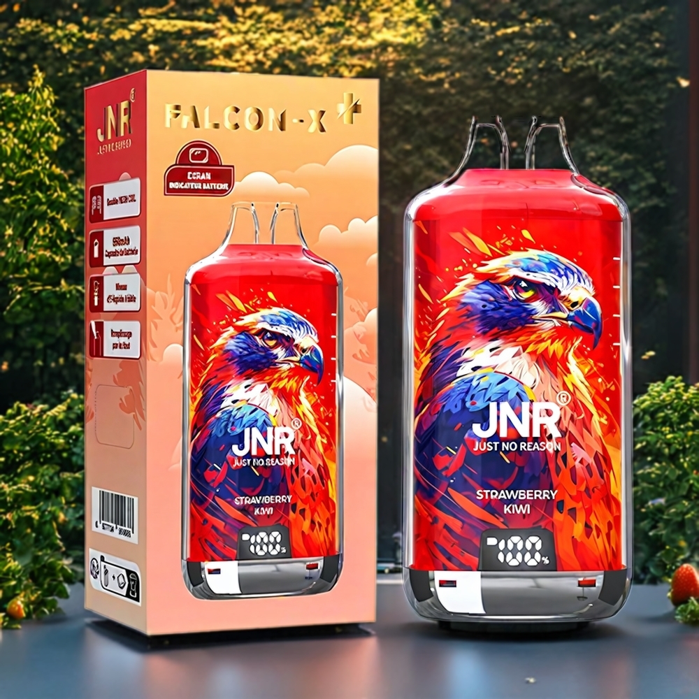 Fraise Kiwi JNR Falcon X⁺ 28000 Puffs Belgique Grossiste 950mAh Type-C