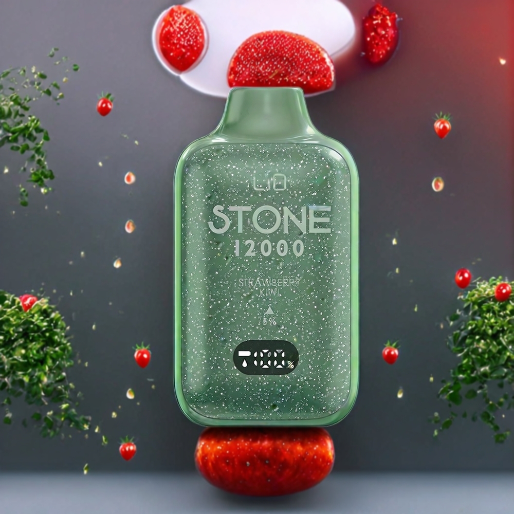 Fraise Kiwi LIO Stone 12000 Puffs Belgique Grossiste 18ML 550mAh