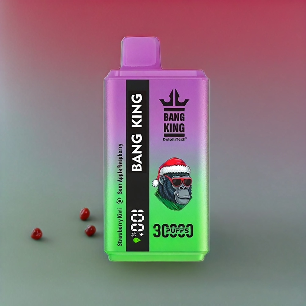 Fraise Kiwi Pomme Acidulée Framboise Bang King 30000 Puffs 36ml Belgique Grossiste Type-C