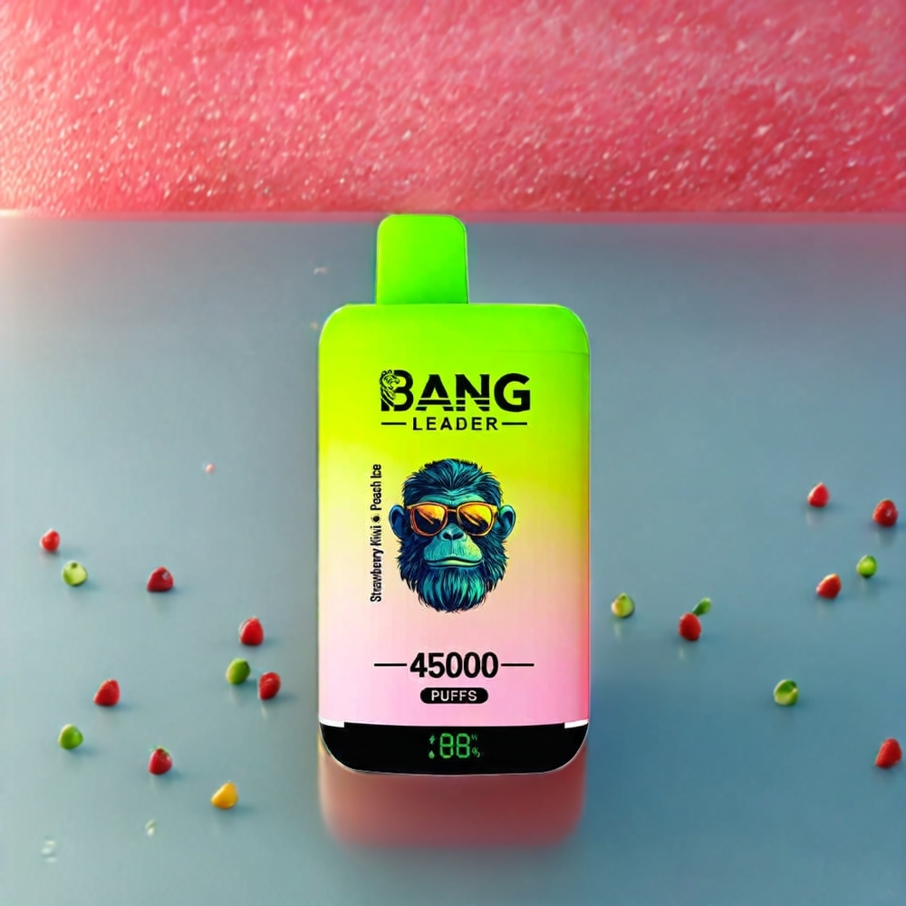 Fraise Kiwi Pêche Glacée Bang Leader 45000 Puffs Belgique Grossiste 5 Écran Intelligent