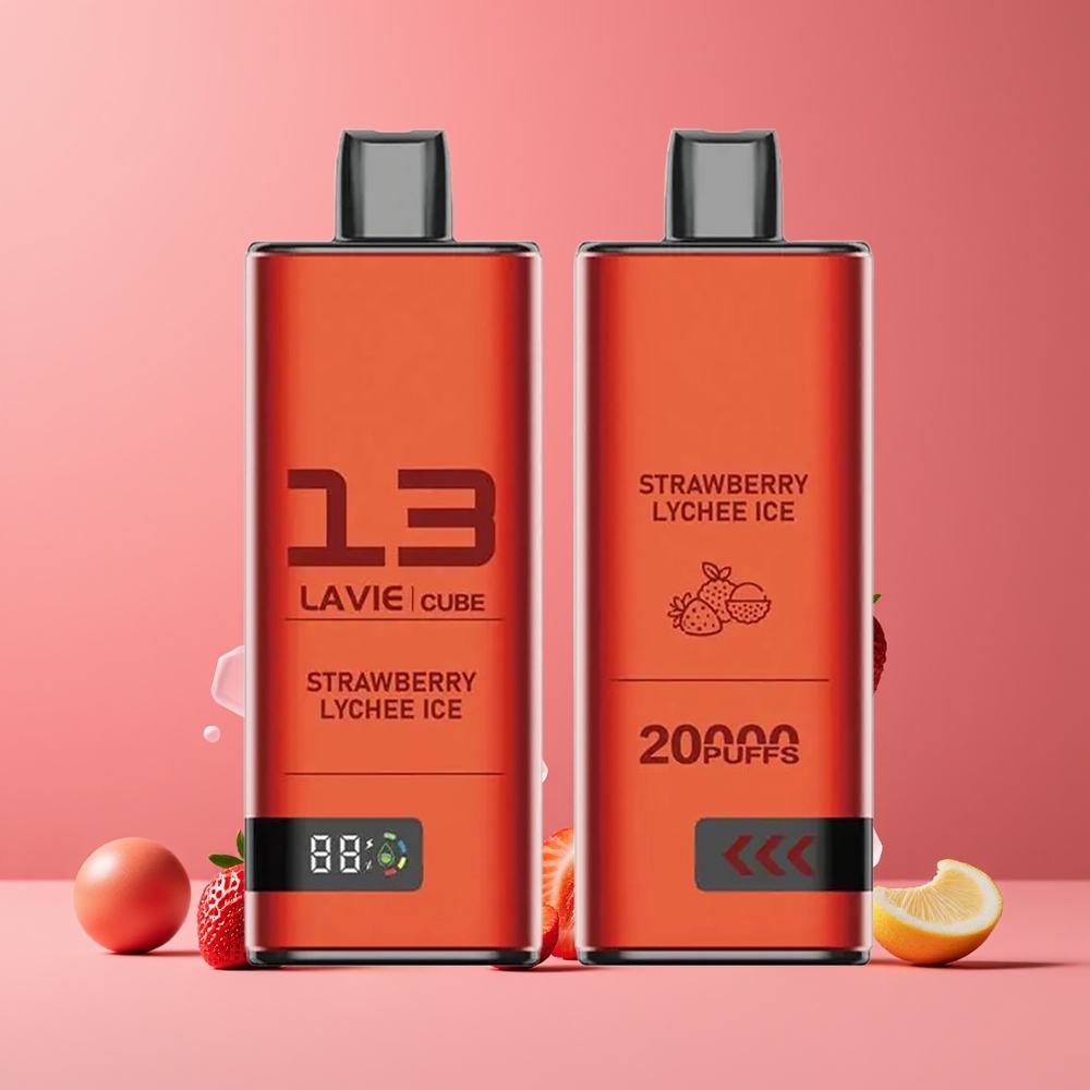 Fraise Litchi Glace Lavie Cube 20000 Puffs Belgique Grossiste 28ML Type C