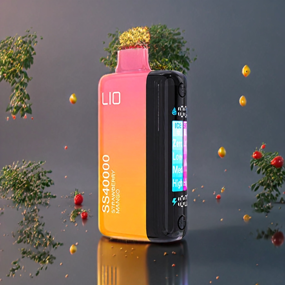 Fraise Mangue IJOY LIO SS40000 40000 Puffs 22ML Belgique Grossiste Dual Mesh Coil