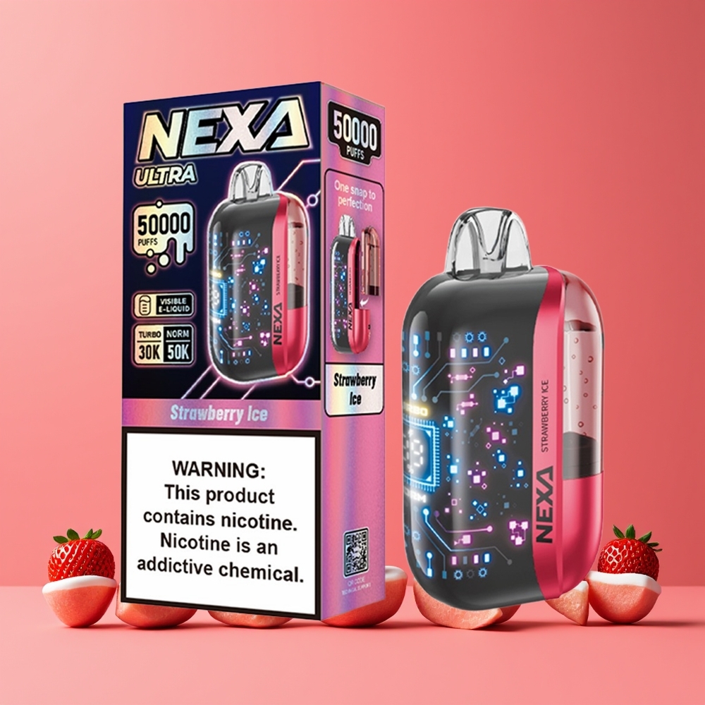 Fraise Menthol NEXA Ultra 50000 Puffs Belgique Grossiste 20ml 5