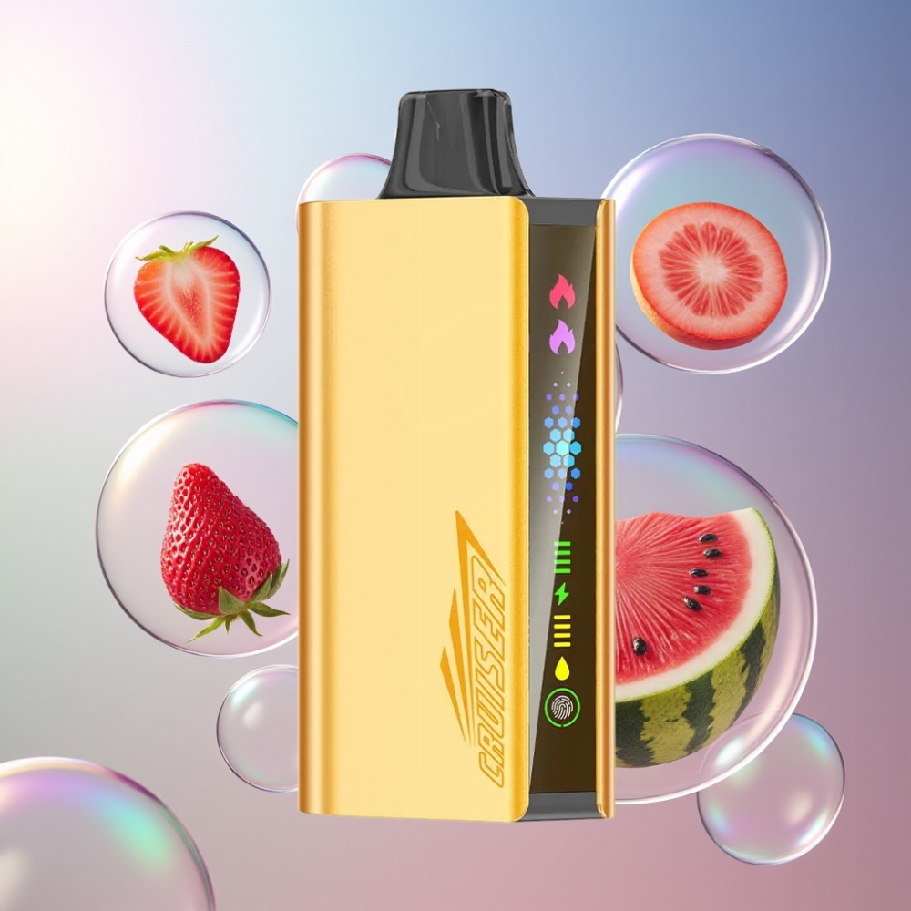 Fraise Noix de Coco Pastèque JNR Cruiser 12000 Puffs Belgique Grossiste Écran Animation Dual Mesh