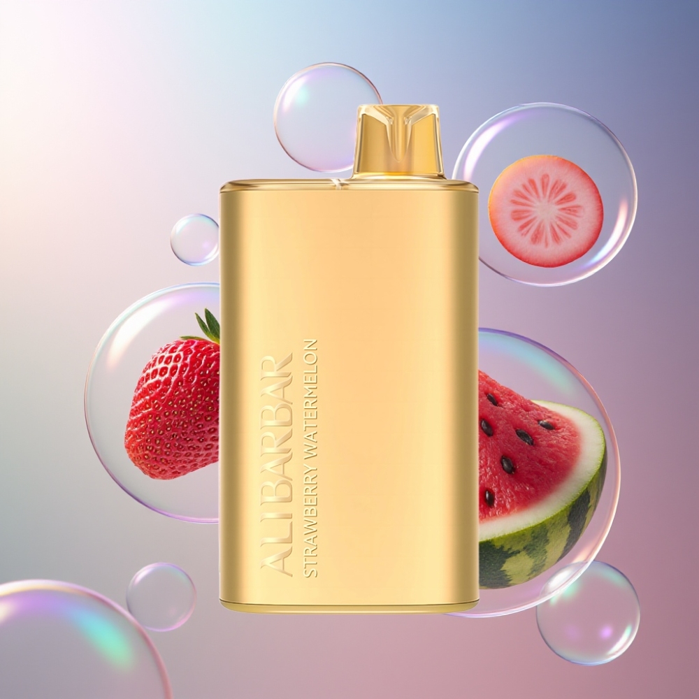 Fraise Pastèque Alibarbar Rich 8000 Puffs Belgique Grossiste 20ml 2000mAh