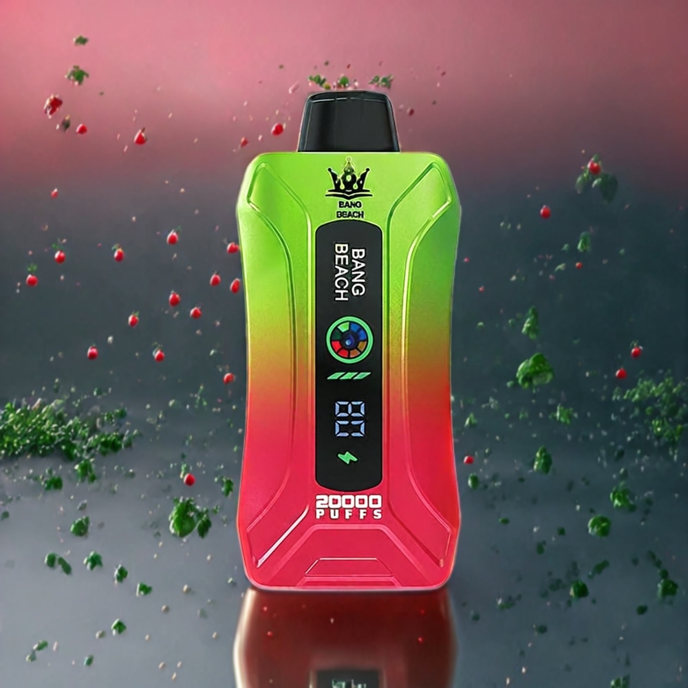 Fraise Pastèque Bang Beach 20000 Puffs Belgique Grossiste 35ml Écran Intelligent