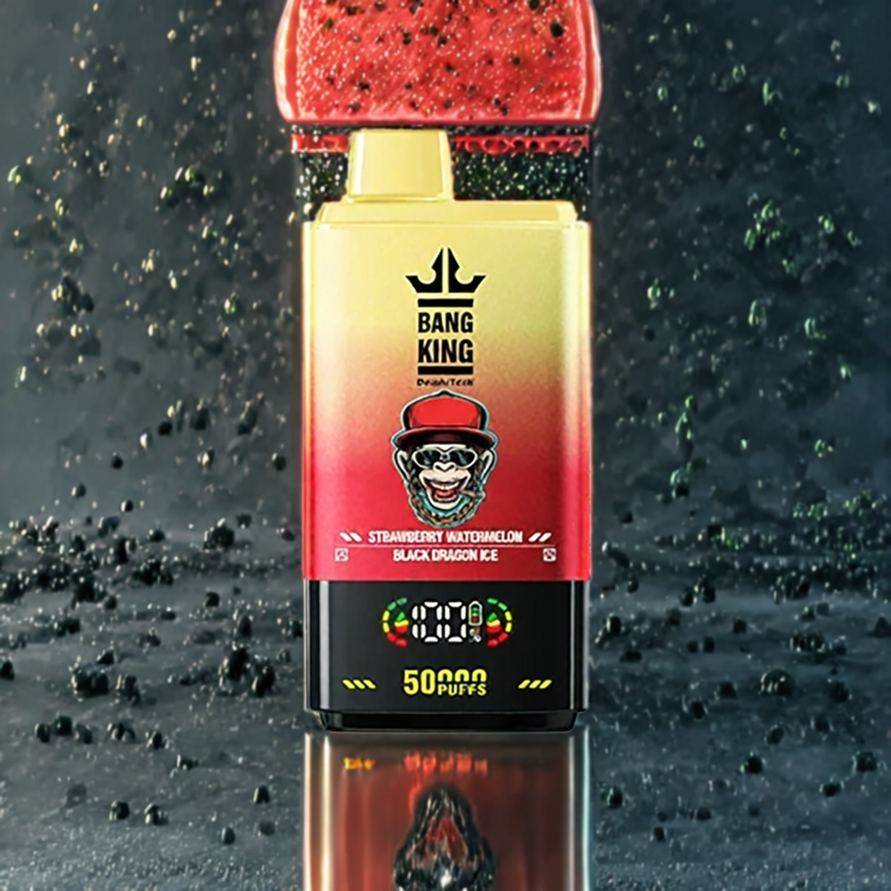 Fraise Pastèque Dragon Noir Bang King 50000 50ml Belgique Grossiste Type-C 850mAh