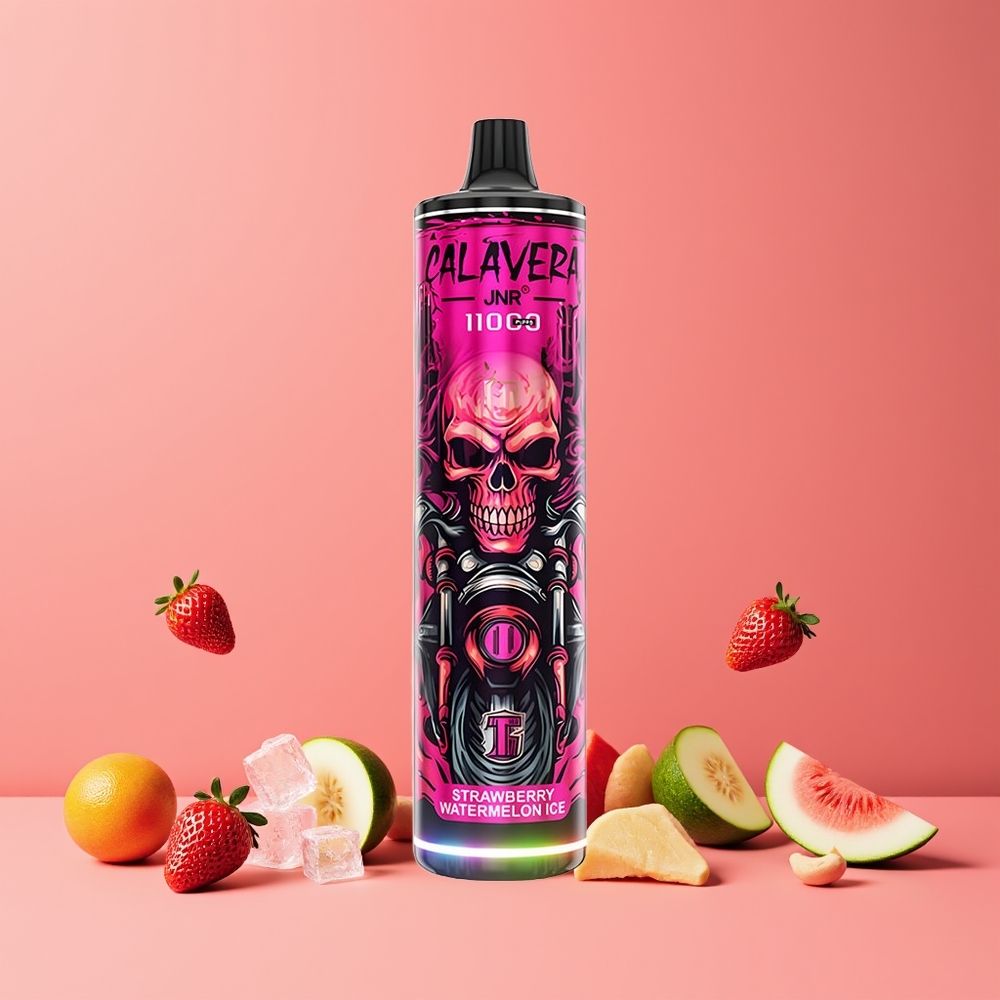 Fraise Pastèque Glace JNR Calavera 11000 Puffs Belgique Grossiste 850mAh 21ml