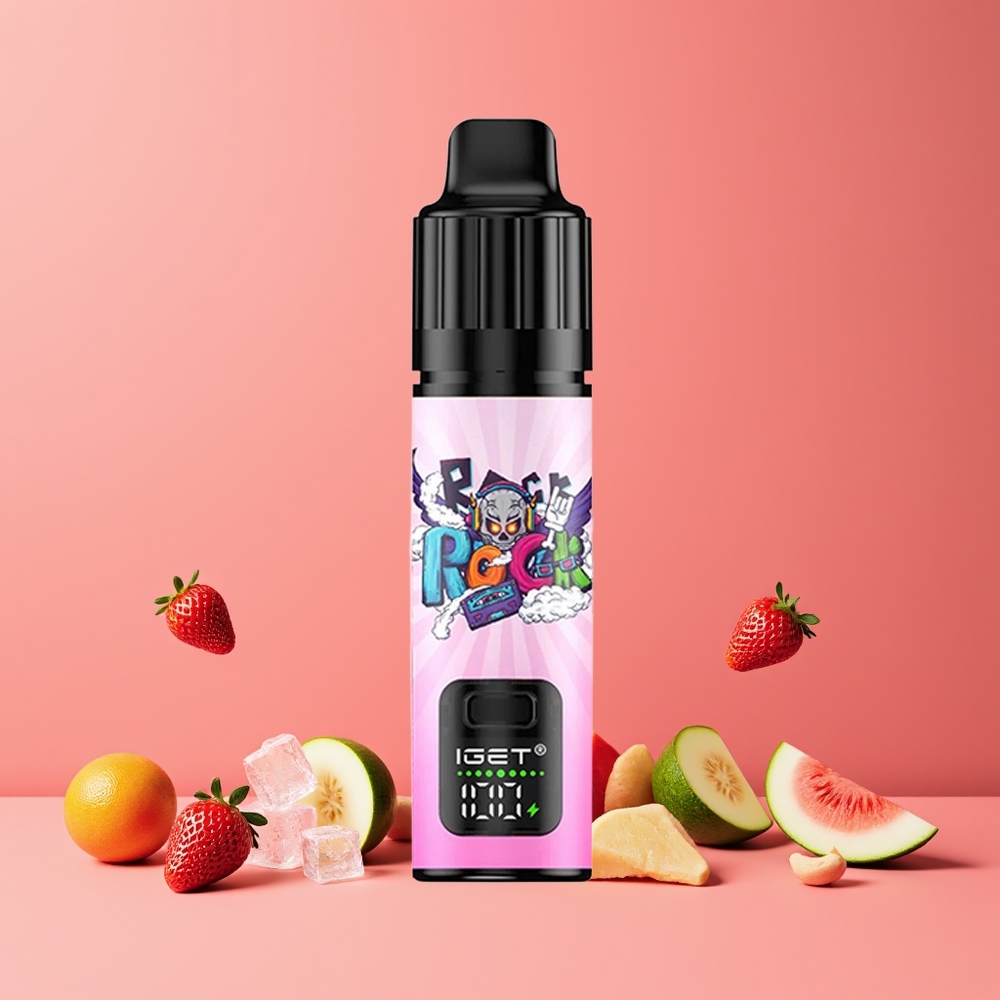 Fraise Pastèque Glacée IGET BAR PLUS S3 POD 10000 Puffs Belgique Grossiste 18 ml 5