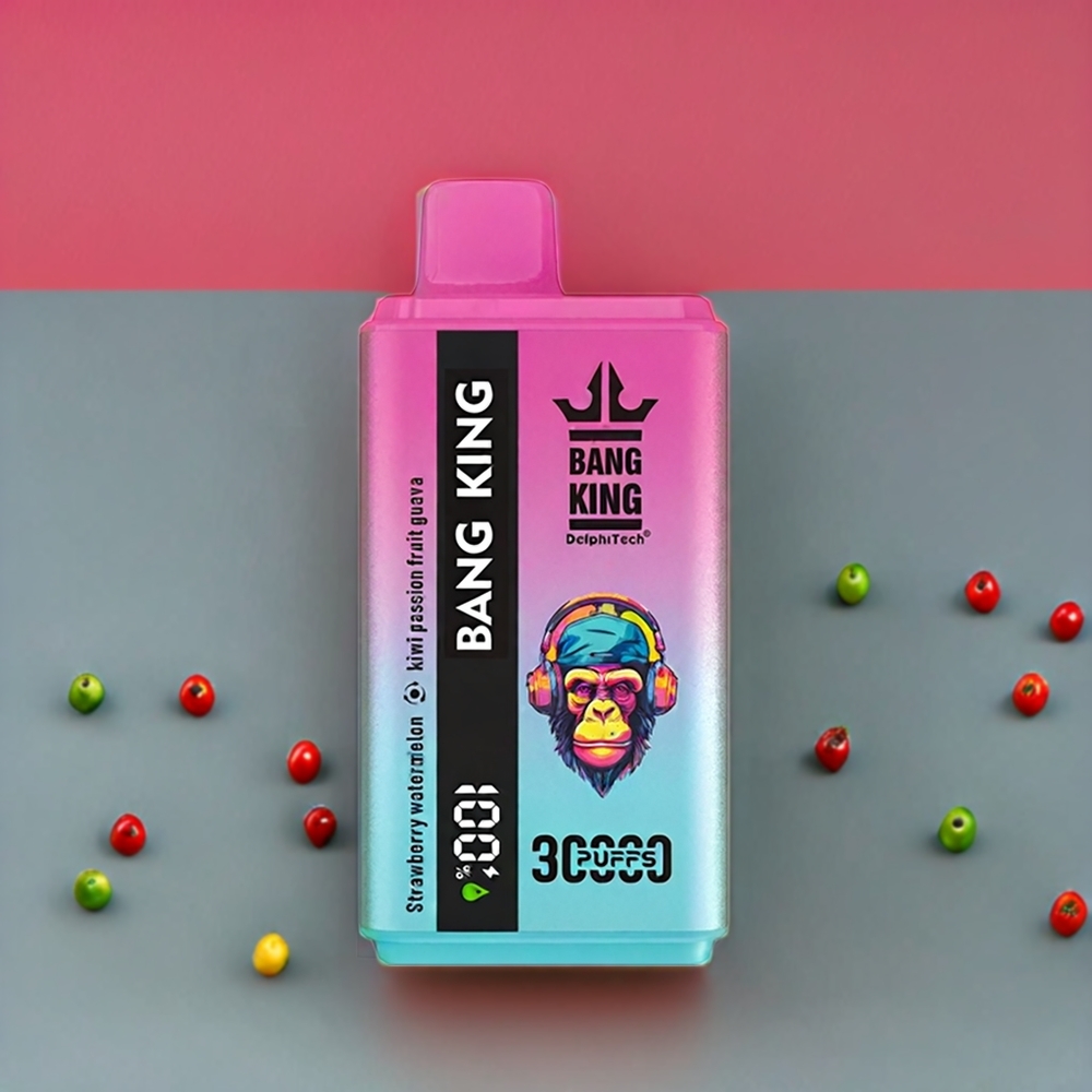 Fraise Pastèque Kiwi Fruit de la Passion Goyave Bang King 30000 Puffs Belgique Grossiste 36ml Type-C