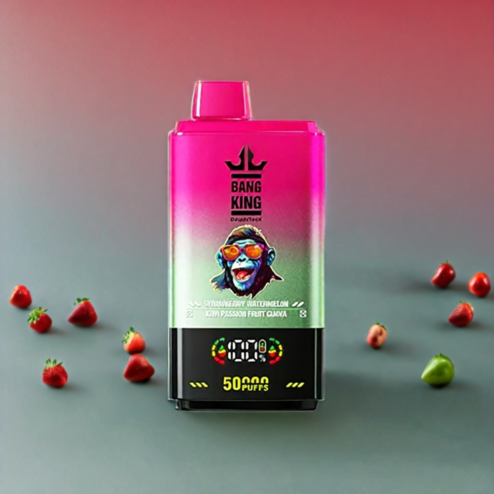 Fraise Pastèque Kiwi Fruit de la Passion Goyave Bang King 50000 50ml Belgique Grossiste Type-C