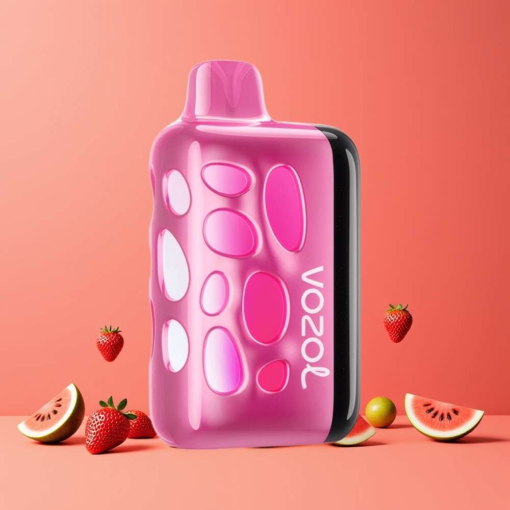 Fraise Pastèque VOZOL RAVE 40000 Disposable 270° Vibrant Glow Belgique Grossiste 1000mAh