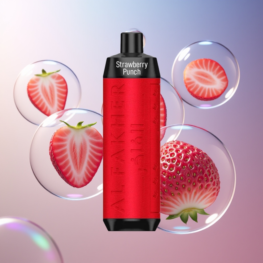 Fraise Punch Al Fakher Crown Bar 8000 Puffs 18ml Belgique Grossiste USB-C 600mAh