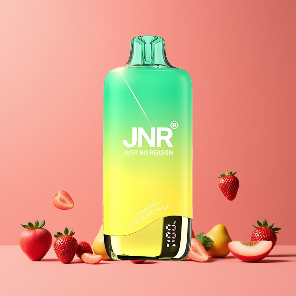Fraise Pêche Menthe JNR Rainbow 10500 Puffs Belgique Grossiste 18ml 5