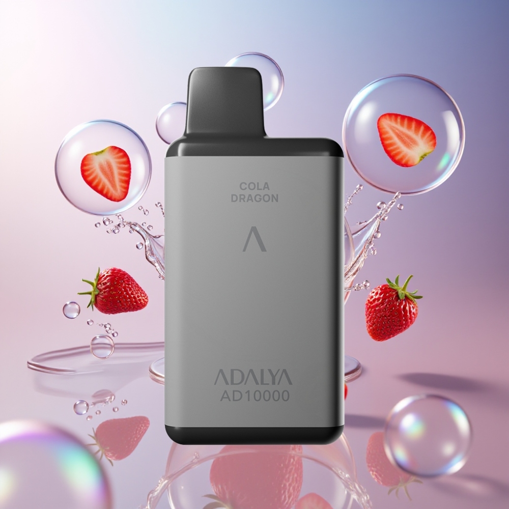 Fraise Éclatante Adalya AD 10000 Puffs Rechargeable USB-C Belgique Grossiste 14 ml 2