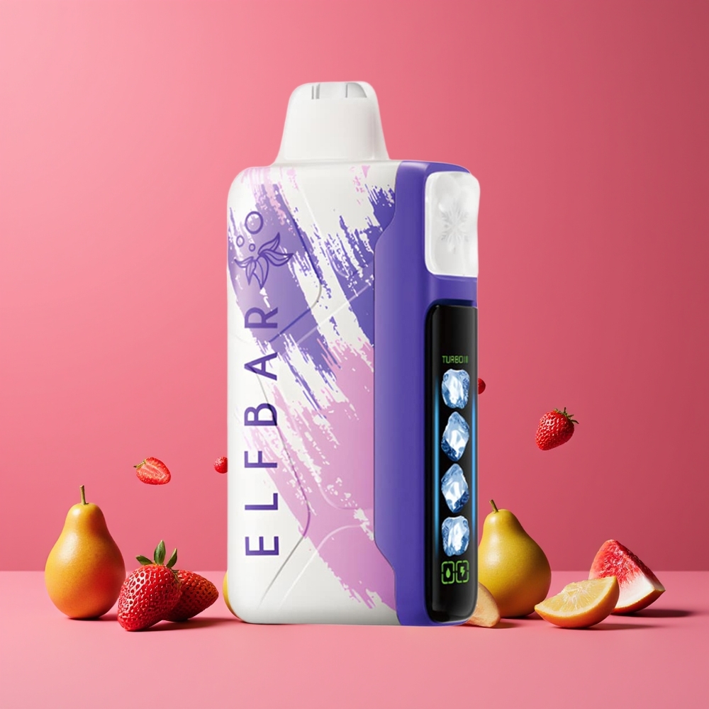Fraises Acidulées Pitaya ELF BAR Ice King 40000 Puffs Belgique Grossiste 20ml 5 Nicotine