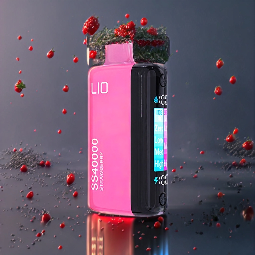 Fraises IJOY LIO SS40000 40000 Puffs 22ML Belgique Grossiste Dual Mesh Coil