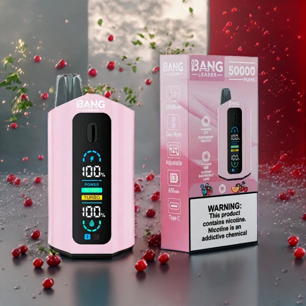 Framboise Mojito Cerise Lime Bang Leader 50000 Puffs 2-en-1 Saveurs Belgique Grossiste 13400mAh
