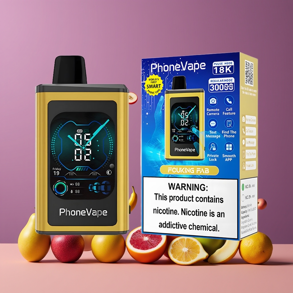 Fucking Fab (Fabuleux) JNR PhoneVape 30000 bouffées Belgique Grossiste Turbo Mode  5 Nicotine