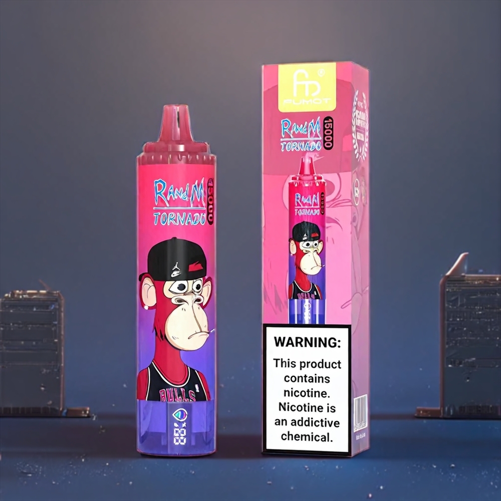 Fumot RandM Tornado 15000 Puffs 25ml Belgique Grossiste Bleu-Groseille