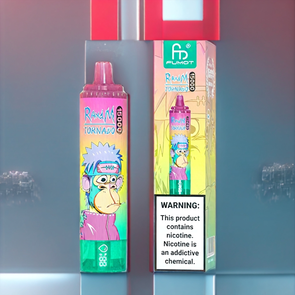 Fumot RandM Tornado 15000 Puffs Belgique Grossiste 25ml 850mAh Fraise Glacée