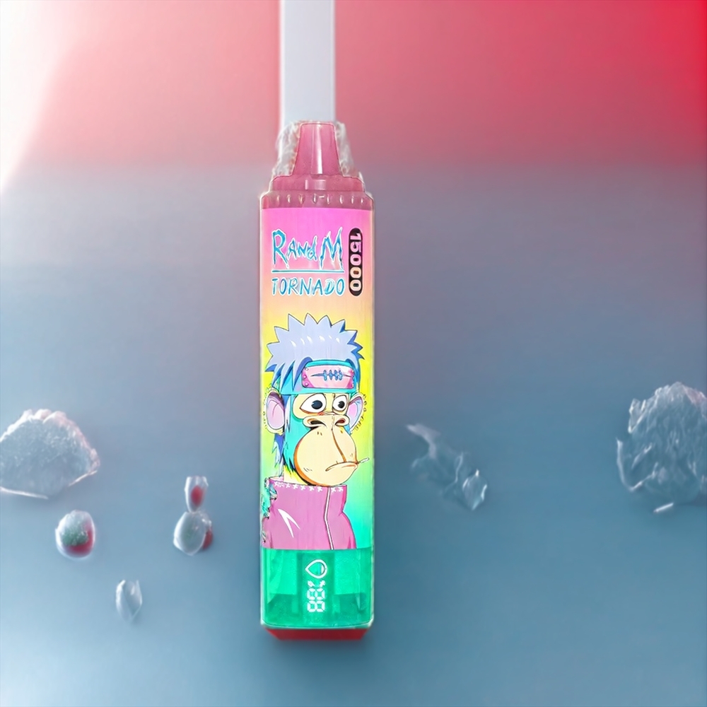Fumot RandM Tornado 15000 Puffs Belgique Grossiste 25ml 850mAh Fraise Glacée