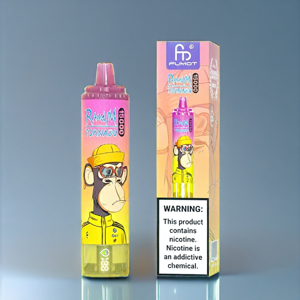 Fumot RandM Tornado 15000 Puffs Belgique Grossiste 25ml 850mAh Glace Banane