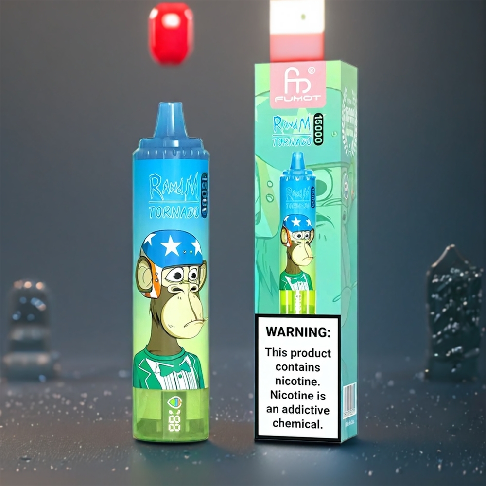 Fumot RandM Tornado 15000 Puffs Belgique Grossiste 25ml 850mAh Gummy Bear (Ours Gélifié)