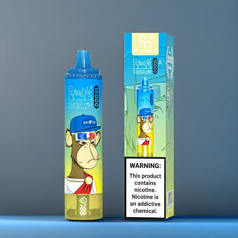 Fumot RandM Tornado 15000 Puffs Belgique Grossiste 25ml 850mAh Monsieur Bleu