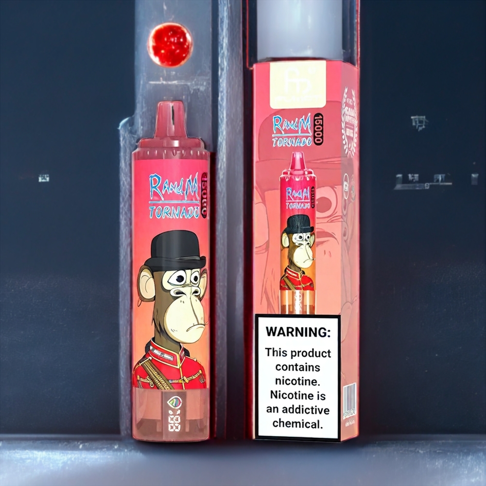 Fumot RandM Tornado 15000 Puffs Belgique Grossiste 25ml 850mAh Énergie Rouge Glacée