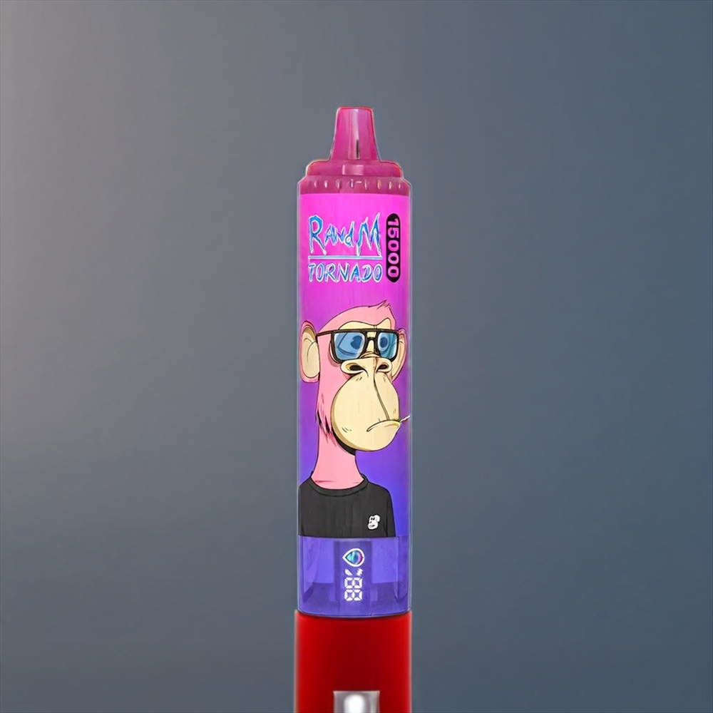 Fumot RandM Tornado 15000 Puffs Belgique Grossiste Fraise Raisin 25ml 850mAh