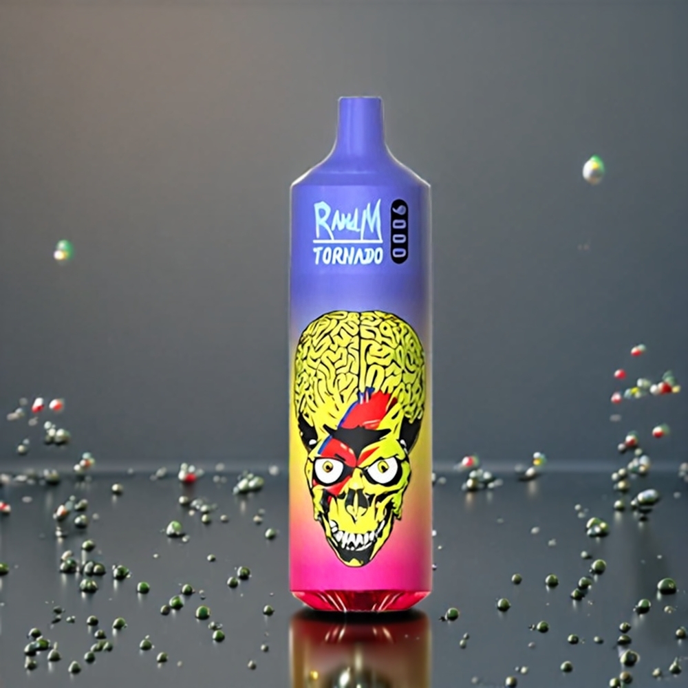 Fumot RandM Tornado 9000 Puffs 18 mL Belgique Grossiste Skittles (Arlequin) 54 Saveurs