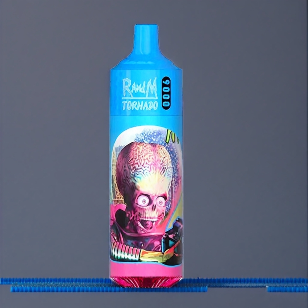 Fumot RandM Tornado 9000 Puffs Belgique Grossiste 54 Saveurs Myrtille Framboise Acidulée 18 mL Mesh Coil RGB