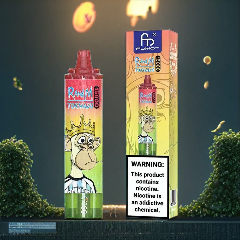 Fumot RandM Tornado Belgique Grossiste 15000 Puffs 25ml Pomme Pêche Poire Vape